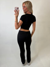 Load image into Gallery viewer, Black Aisling Tie-Waist Trousers