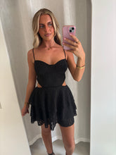 Load image into Gallery viewer, Black Nola Lace Mini Dress