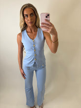 Load image into Gallery viewer, Blue Victoria Button Co-ord