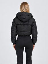 Load image into Gallery viewer, Black Lorna Cropped Puffer Jacket
