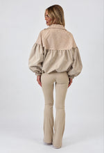 Load image into Gallery viewer, Beige Layla Check Print Zip-Up Jacket