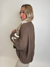 Load image into Gallery viewer, Brown Love Oversized Cardigan