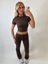 Load image into Gallery viewer, Brown Aisling Tie-Waist Trousers