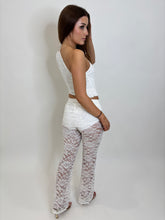 Load image into Gallery viewer, White Talia Lace Flared Co-ord
