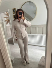 Load image into Gallery viewer, Beige Bailey Sculpted Tracksuit