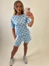 Load image into Gallery viewer, Blue Carly Polka Dot Co-ord