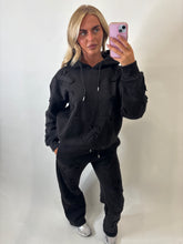 Load image into Gallery viewer, Black Millie Cross Oversized Tracksuit