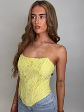 Load image into Gallery viewer, Yellow Indie Corset