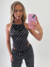 Load image into Gallery viewer, Black Azaria Polka Dot Co-ord
