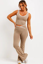 Load image into Gallery viewer, Beige Francesca Activewear Co-ord