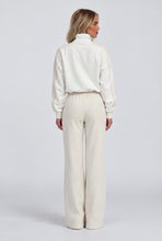 Load image into Gallery viewer, White Harley Half Zip Wide Leg Tracksuit