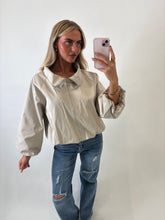 Load image into Gallery viewer, Cream Sandra High-Neck Jacket