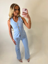 Load image into Gallery viewer, Blue Victoria Button Co-ord