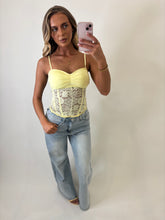 Load image into Gallery viewer, Yellow Becky Corset Top