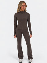Load image into Gallery viewer, Brown Aithne Active Wide Leg Co-Ord