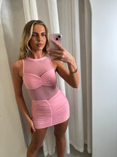 Load image into Gallery viewer, Pink Rachel Mesh Dress