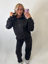 Load image into Gallery viewer, Black Millie Cross Oversized Tracksuit