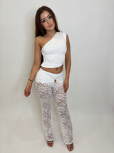 Load image into Gallery viewer, White Talia Lace Flared Co-ord