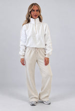 Load image into Gallery viewer, White Harley Half Zip Wide Leg Tracksuit