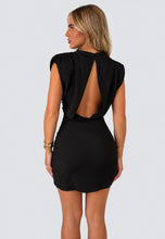 Load image into Gallery viewer, Black Lexi Open Back Mini Dress
