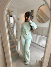 Load image into Gallery viewer, Mint Green Tory Button Co-ord