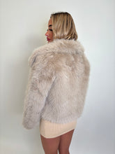 Load image into Gallery viewer, Beige Charlotte Faux Fur Coat