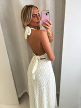 Load image into Gallery viewer, White Una Halter Maxi Dress