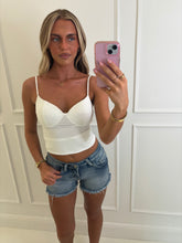 Load image into Gallery viewer, White Ivor Contour Cami Top