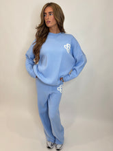 Load image into Gallery viewer, Blue Tara Logo Knit Co-ord