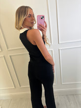 Load image into Gallery viewer, Black Alanna Gold Button Co-ord