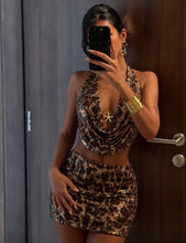 Load image into Gallery viewer, Leopard Orla Sequin Starfish Co-Ord