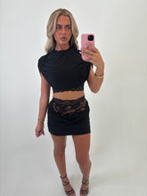 Load image into Gallery viewer, Black Lucy Lace Co-Ord