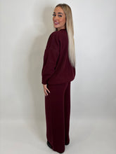 Load image into Gallery viewer, Wine Tara Logo Knit Co-ord