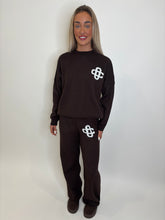 Load image into Gallery viewer, Brown Tara Logo Knit Co-ord