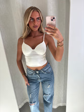 Load image into Gallery viewer, White Luana Bustier Top