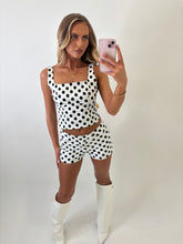 Load image into Gallery viewer, White Lucinda Polka Dot Co-ord