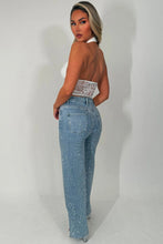 Load image into Gallery viewer, White Mya Halter-neck Top