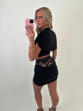 Load image into Gallery viewer, Black Lucy Lace Co-Ord