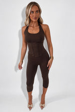 Load image into Gallery viewer, Chocolate Emma 3-Piece Capri Set