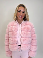 Load image into Gallery viewer, Baby Pink Lila Faux Fur Jacket