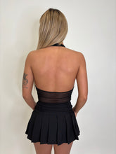 Load image into Gallery viewer, Black Chelsea Rhinestone Halterneck Top