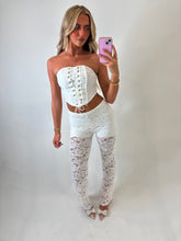 Load image into Gallery viewer, White Bria Lace Co-Ord