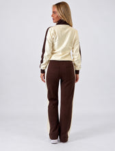 Load image into Gallery viewer, Cream & Chocolate Zoe Varsity Tracksuit Co-Ord