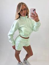 Load image into Gallery viewer, Mint Green Rhea Striped Shorts Co-ord