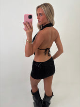 Load image into Gallery viewer, Black Orla Sequin Starfish Co-Ord