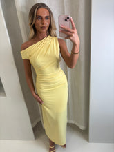 Load image into Gallery viewer, Yellow Maeve Off Shoulder Maxi Dress