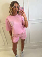 Load image into Gallery viewer, Pink Lisa Rhinestone Pocket Co-ord