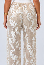 Load image into Gallery viewer, Cream Tasha Sequin Trousers