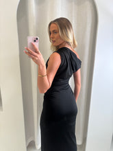 Load image into Gallery viewer, Black Maeve Off Shoulder Maxi Dress