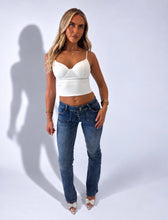 Load image into Gallery viewer, Dark Noelle Wash Low Rise Bootcut Jeans